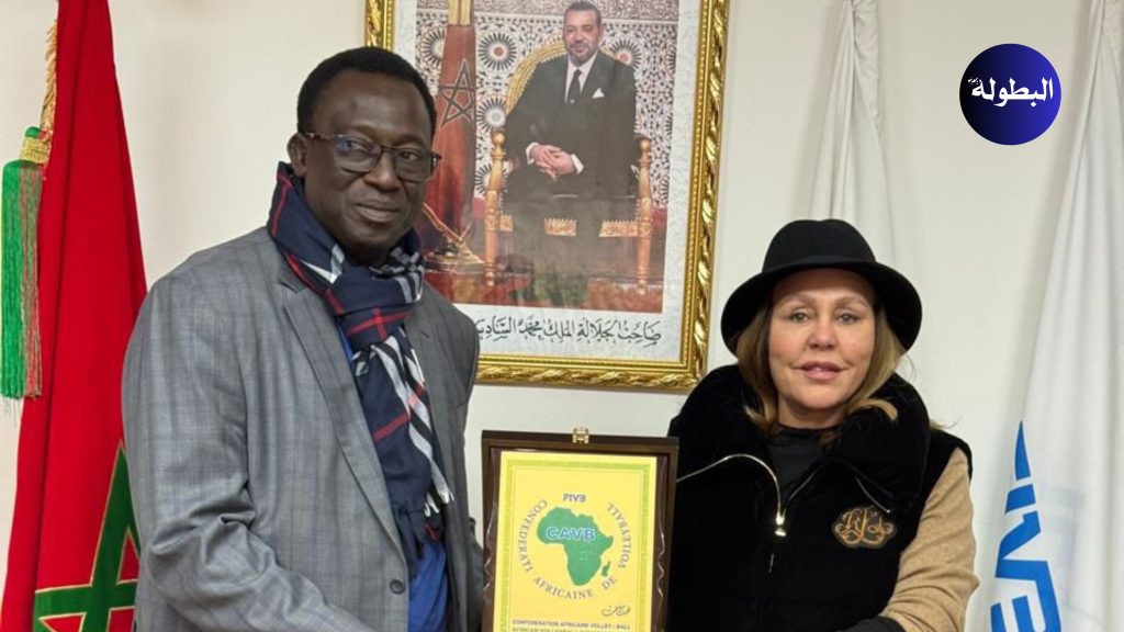بشرى حجيج رئيسة CAVB تستقبل وزير الشباب والرياضة السابق في النيجر لتعزيز التعاون الرياضي الإفريقي